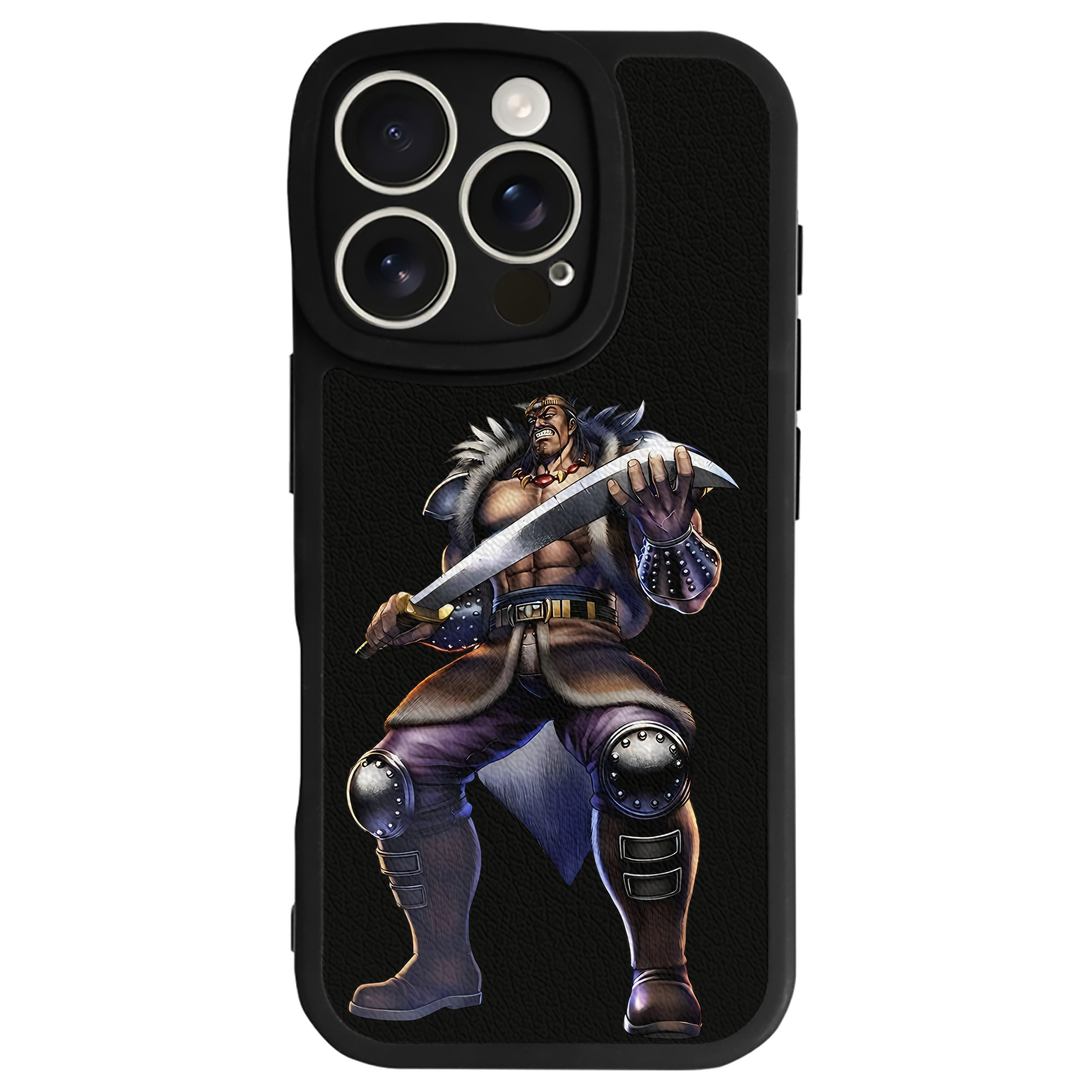（画像用） 北斗の拳 Fist of the North Star 【iPhone 16シリーズ対応】シリコンスマホケース（レザー調） 材質：シリコン